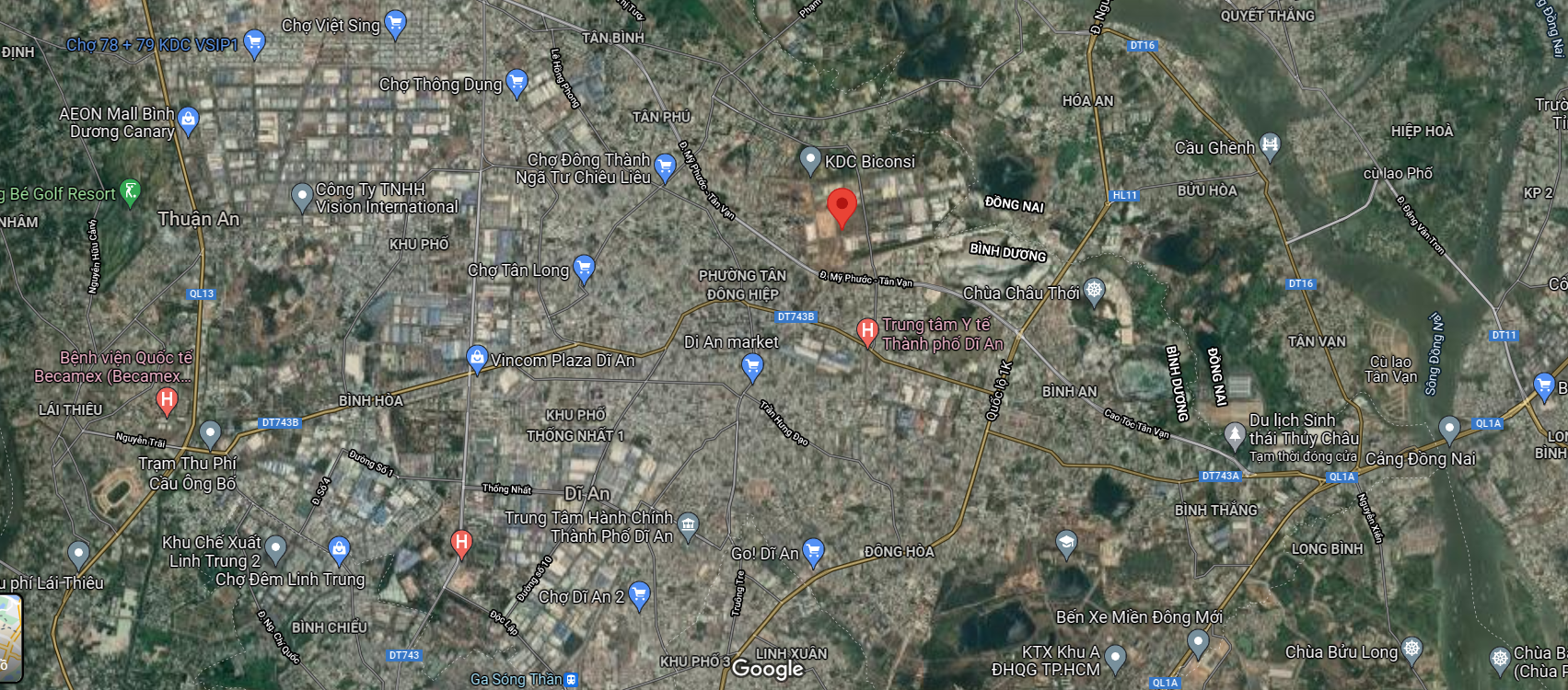 Vị Trí Khu Công Nghiệp Tân Đông Hiệp B Bình Dương Vị Trí Khu Công Nghiệp Tân Đông Hiệp B Bình Dương