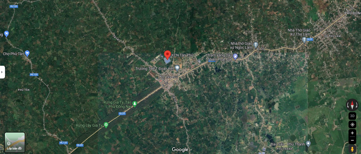 Vị Trí Khu Công Nghiệp Tân Phú Đồng Nai Vị Trí Khu Công Nghiệp Tân Phú Đồng Nai