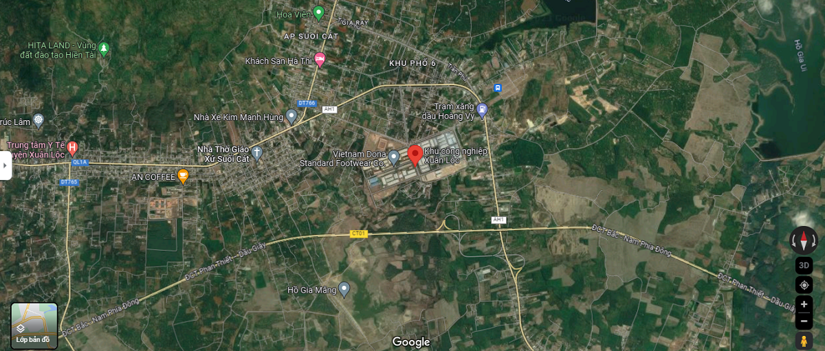 Vị Trí Khu Công Nghiệp Xuân Lộc Vị Trí Khu Công Nghiệp Xuân Lộc