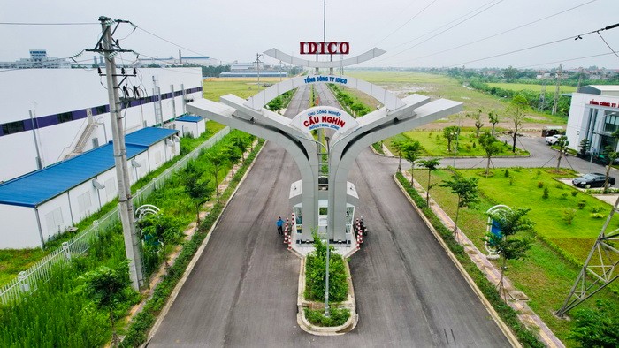 Cổng Chính Khu Công Nghiệp Cầu Nghìn IDICO Thái Bình